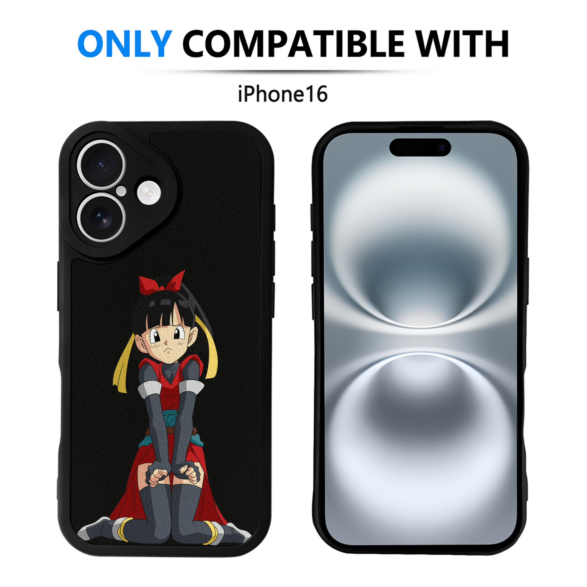 （画像用） ドラゴンボール パン DRAGON BALL Pan 【iPhone 16シリーズ対応】シリコンスマホケース（レザー調） 材質：シリコン